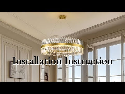 Vetro Prism Crystal Round Chandelier 60cm D