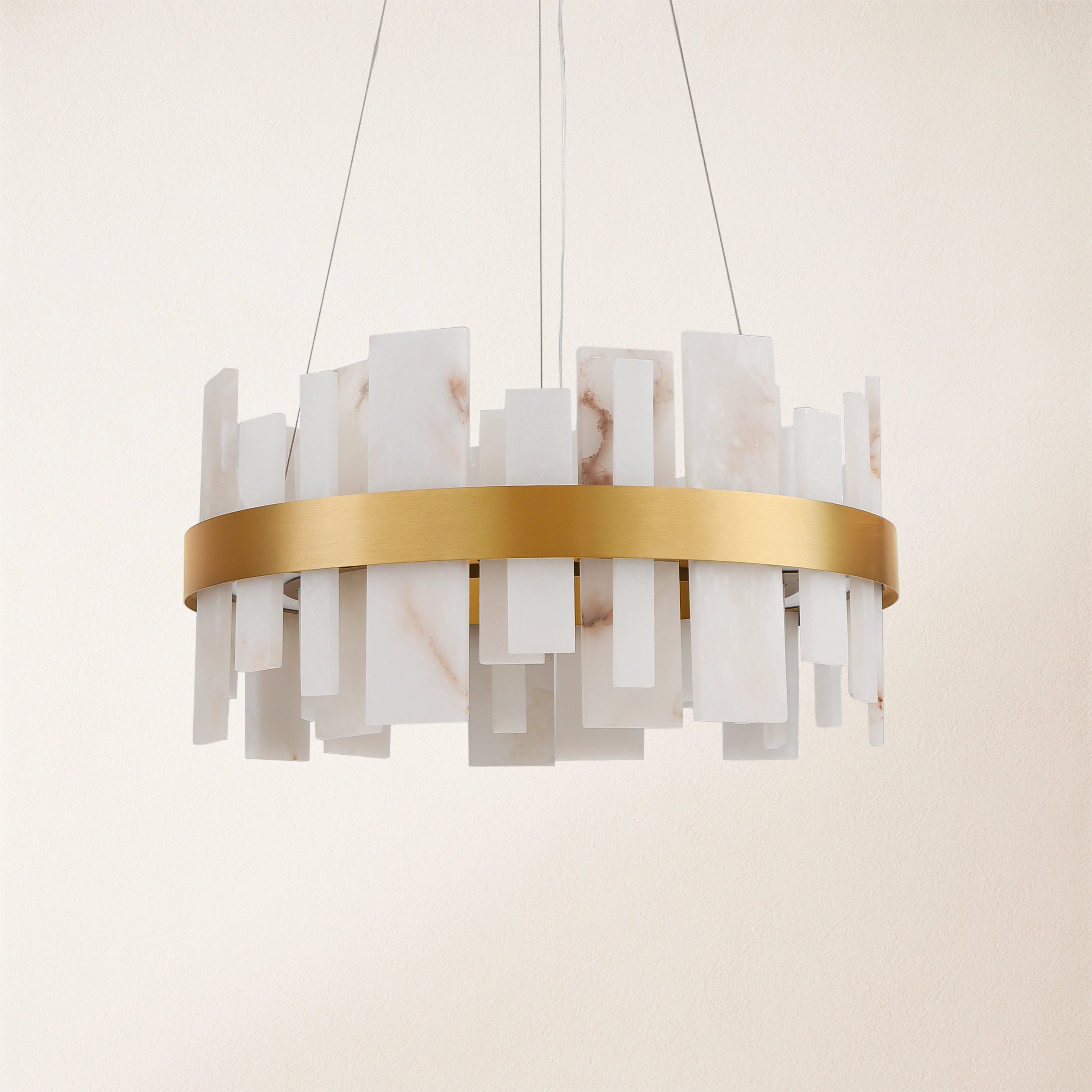 Nocturne Alabaster Round Chandelier 60cm