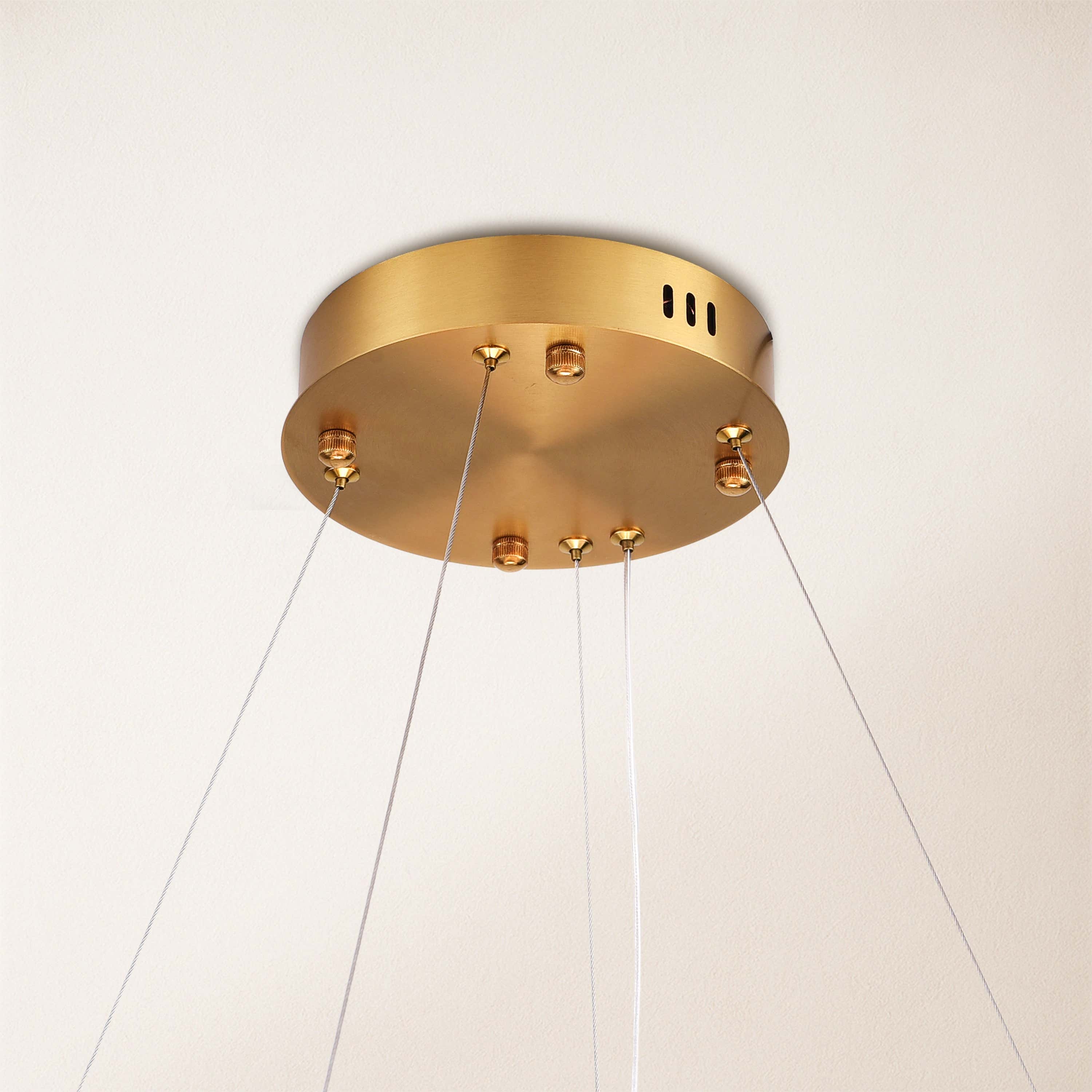 Nocturne Alabaster Round Chandelier 24"