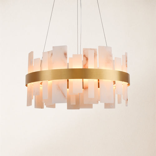 Nocturne Alabaster Round Chandelier 60cm