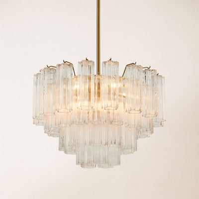 Dawel Glass Round Chandelier 24"D