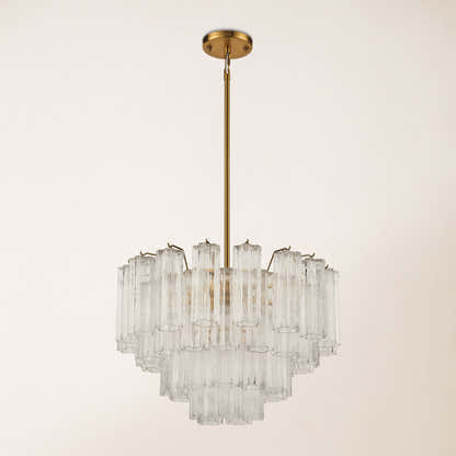 Dawel Glass Round Chandelier 24"D