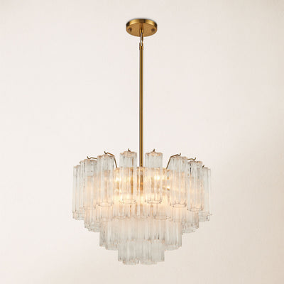 Dawel Glass Round Chandelier 24"D