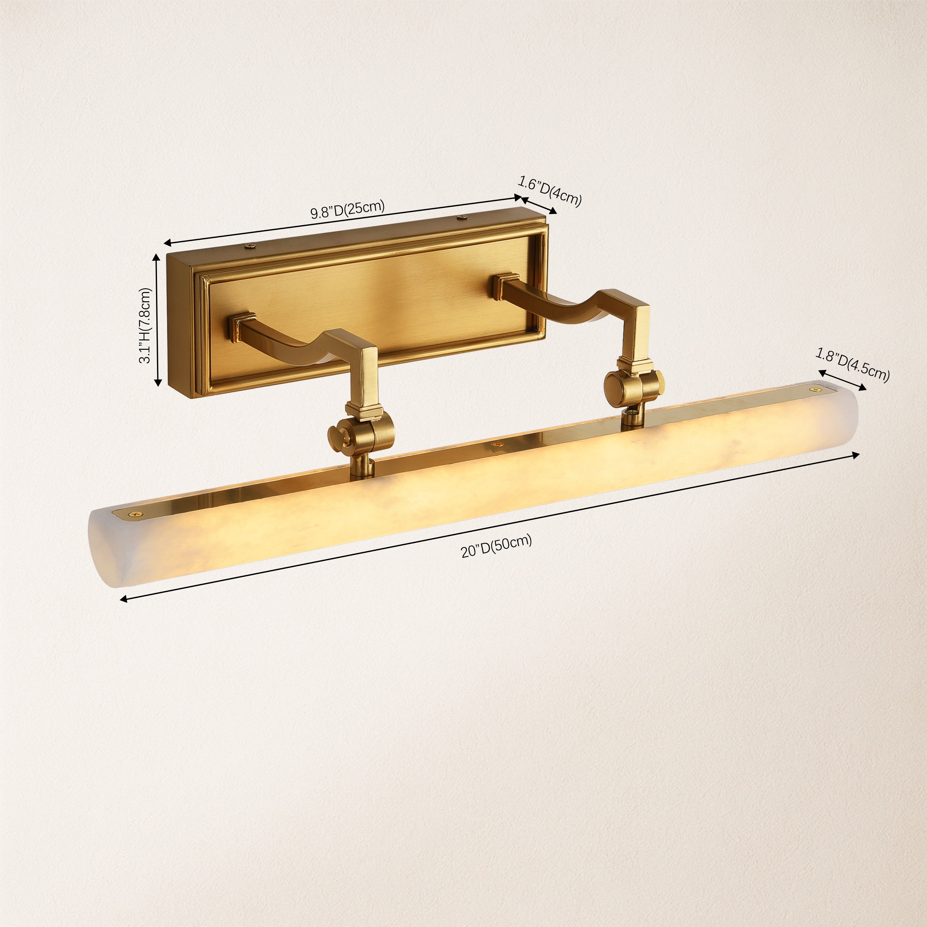 Nimbus Alabaster Picture Light 50cm