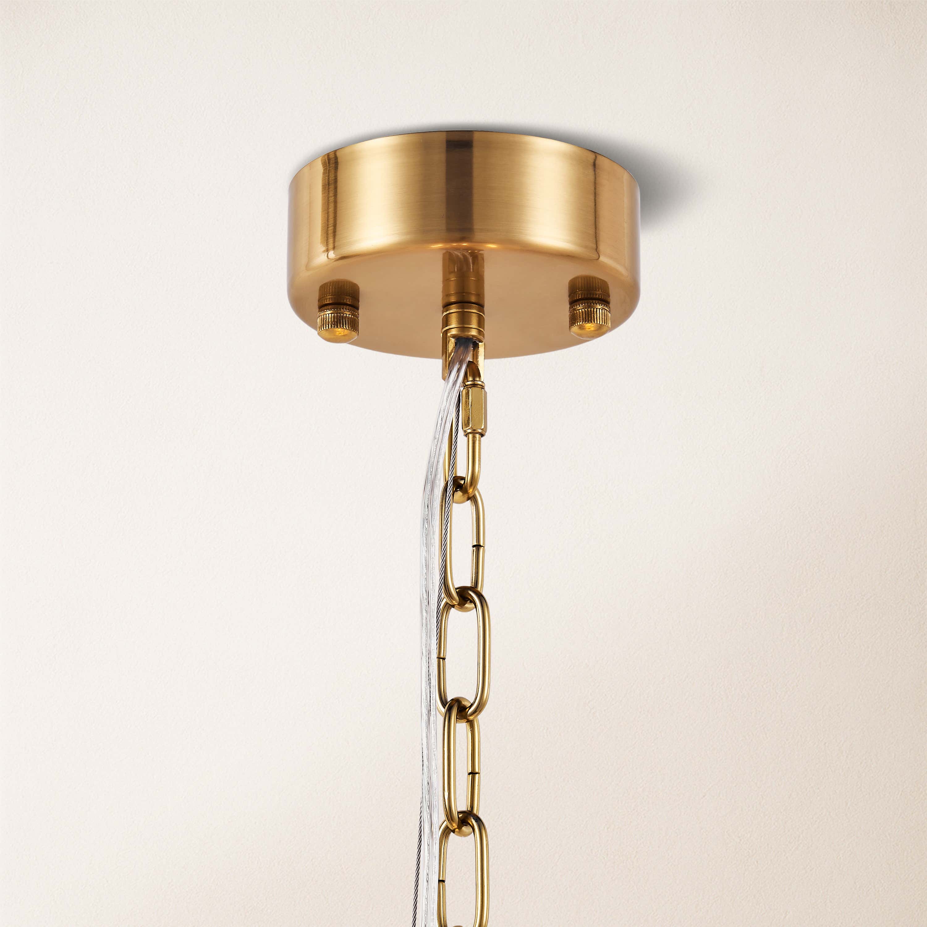 Nivislight Alabaster 2-Tier Round Chandelier 60cm D