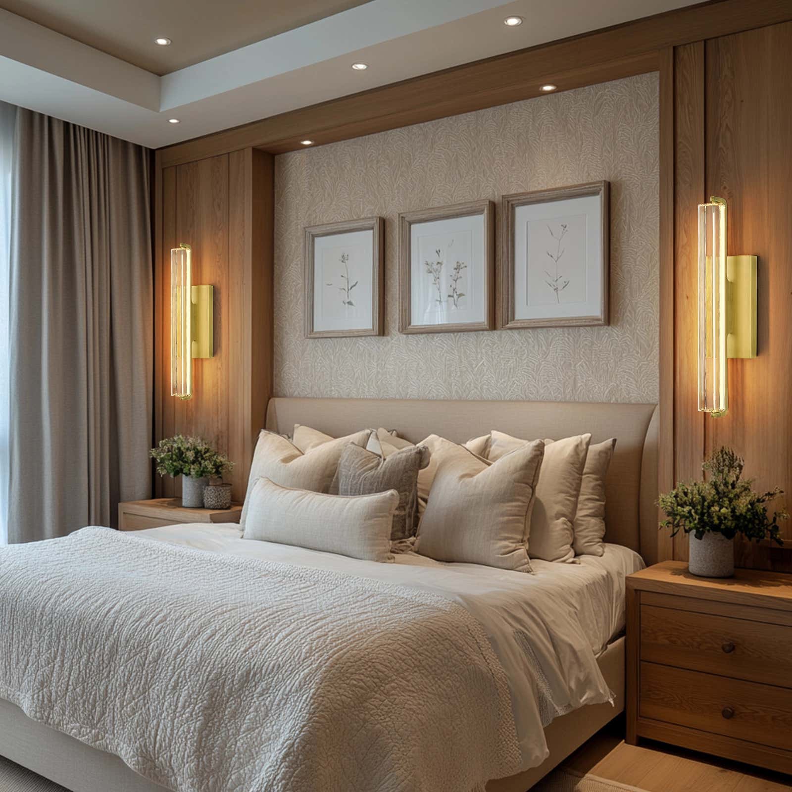 Clara Glow Crystal Double Wall Sconce 19"