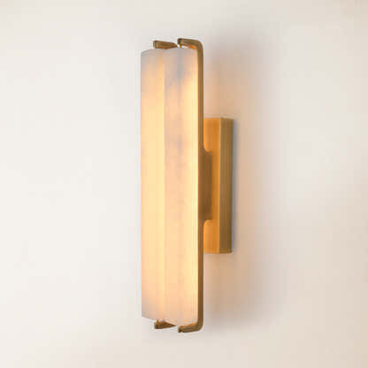 Clara Glow Alabaster Double Wall Sconce 19"H