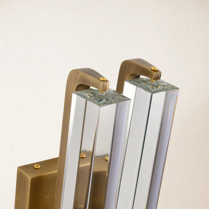 Clara Glow Crystal Double Wall Sconce 48cm