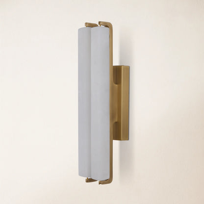 Clara Glow Alabaster Double Wall Sconce 48cm