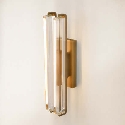 Clara Glow Crystal Double Wall Sconce 19"