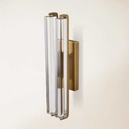 Clara Glow Crystal Double Wall Sconce 19"