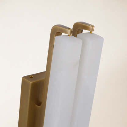 Clara Glow Alabaster Double Wall Sconce 19"H