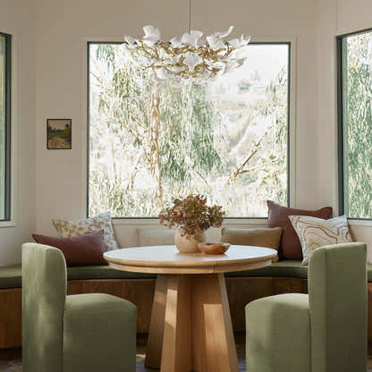 Twilight Branches Ceramic Glow Round Chandelier 81cm D