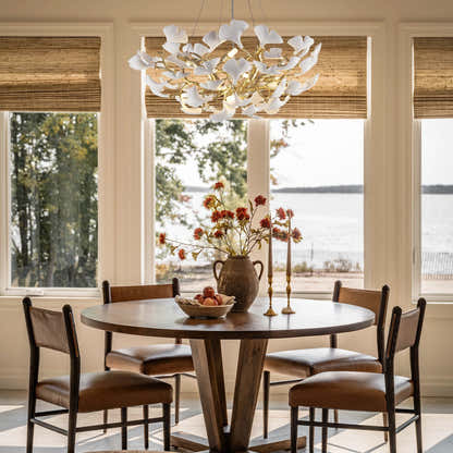 Twilight Branches Ceramic Glow Round Chandelier 81cm D