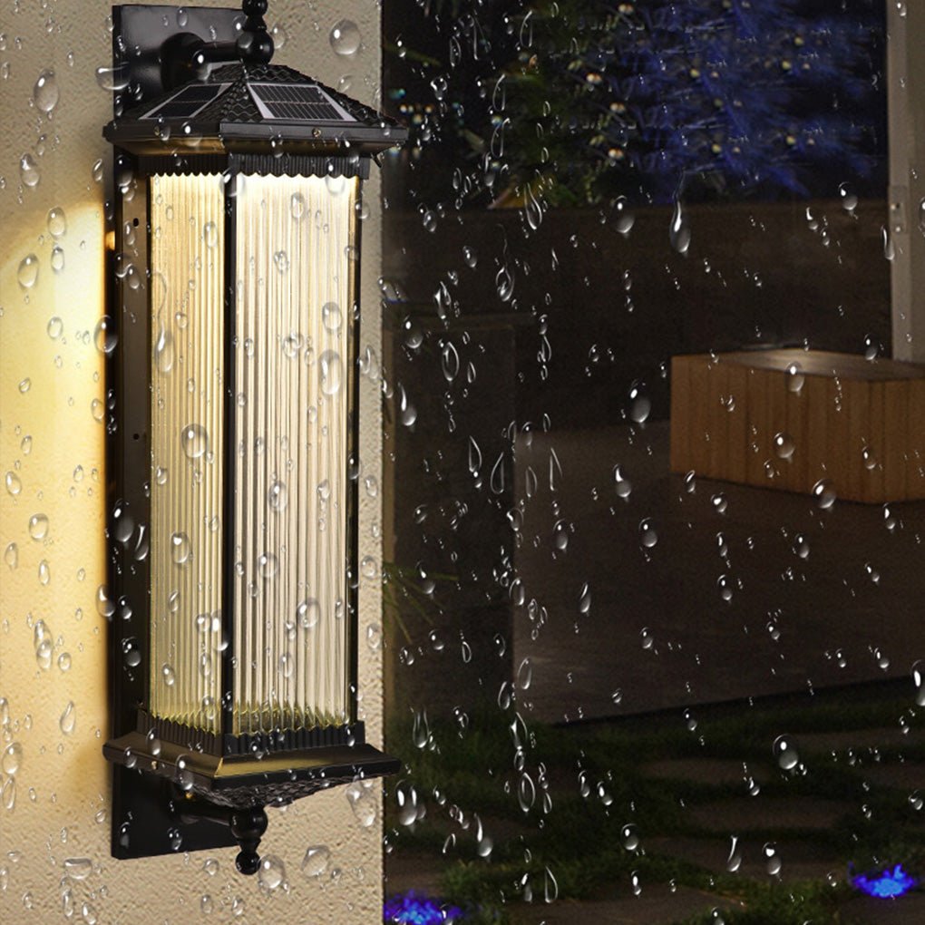 Prismyn IP55 Waterproof Solar Outdoor Wall Light