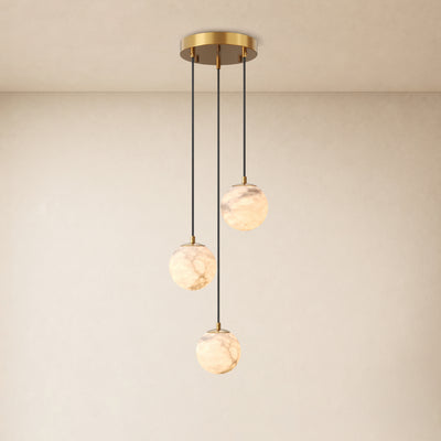 Solindra Resin Globe Cascade Chandelier 