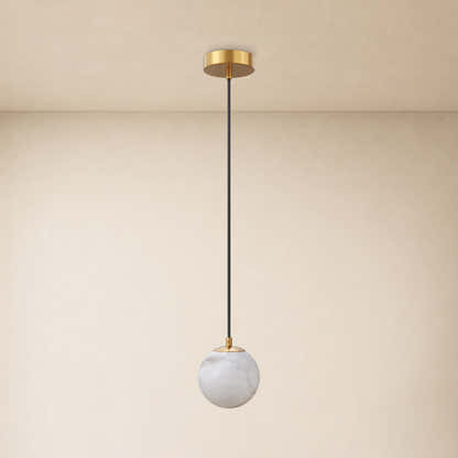 Solindra Resin Globe Pendant 4.7"D