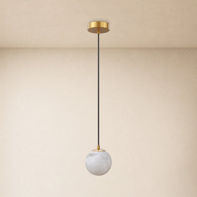 Solindra Resin Globe Pendant 4.7"D 