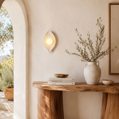 Sylvara Resin Leaf Wall Sconce 