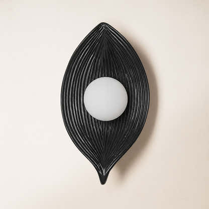 Sylvara Resin Leaf Wall Sconce 