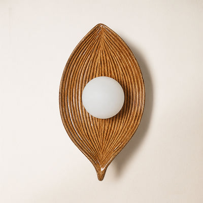 Sylvara Resin Leaf Wall Sconce 