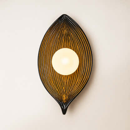 Sylvara Resin Leaf Wall Sconce 