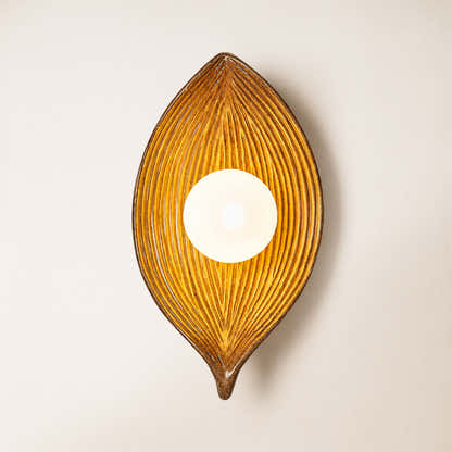 Sylvara Resin Leaf Wall Sconce 