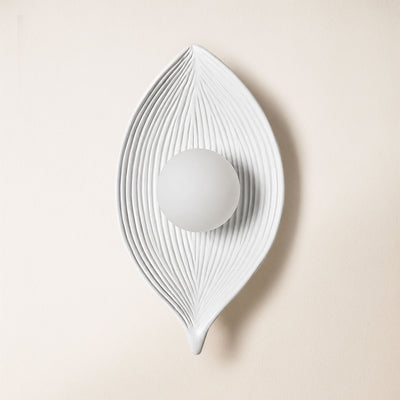 Sylvara Resin Leaf Wall Sconce 