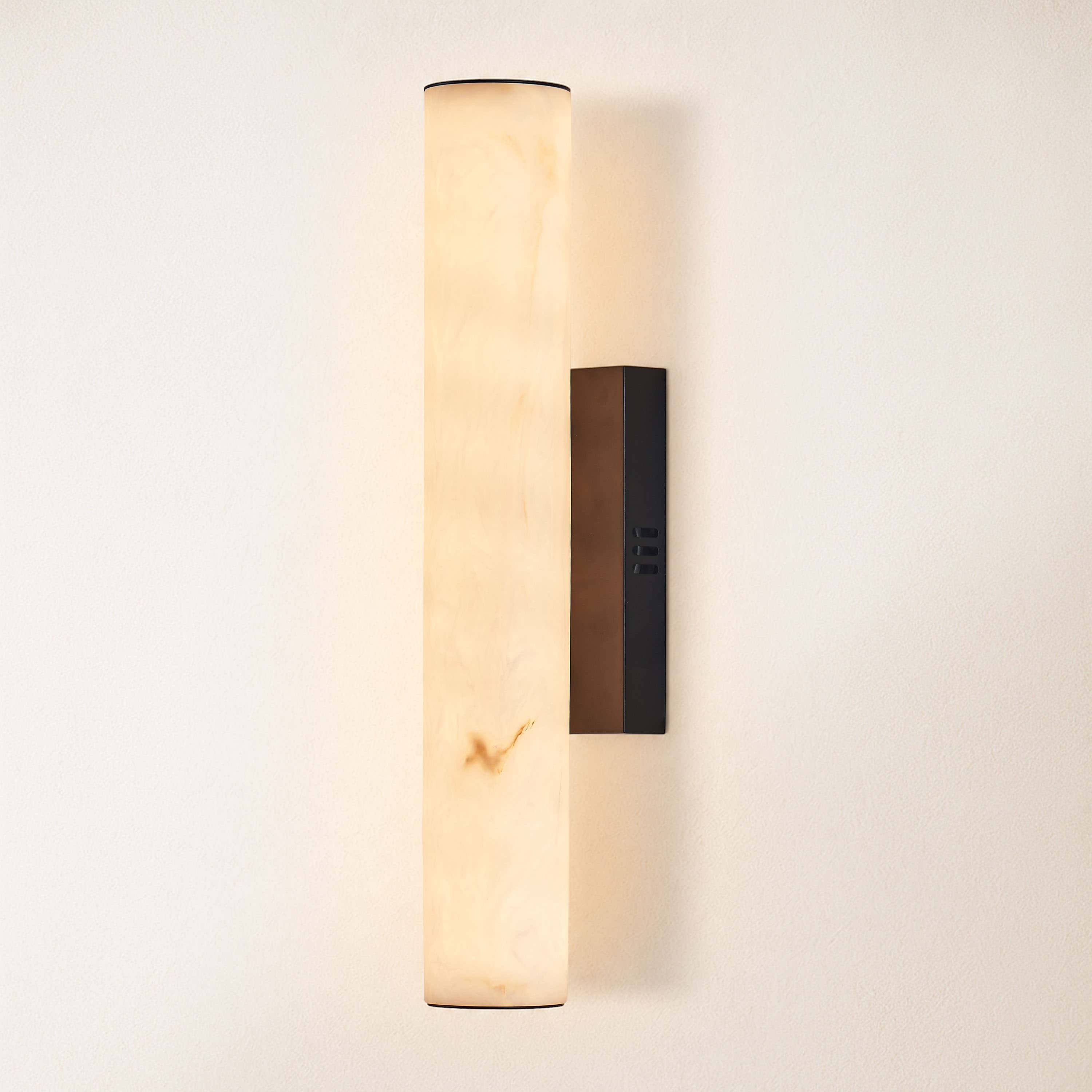 Sylvia Palladian Alabaster Wall Sconce 50cm H