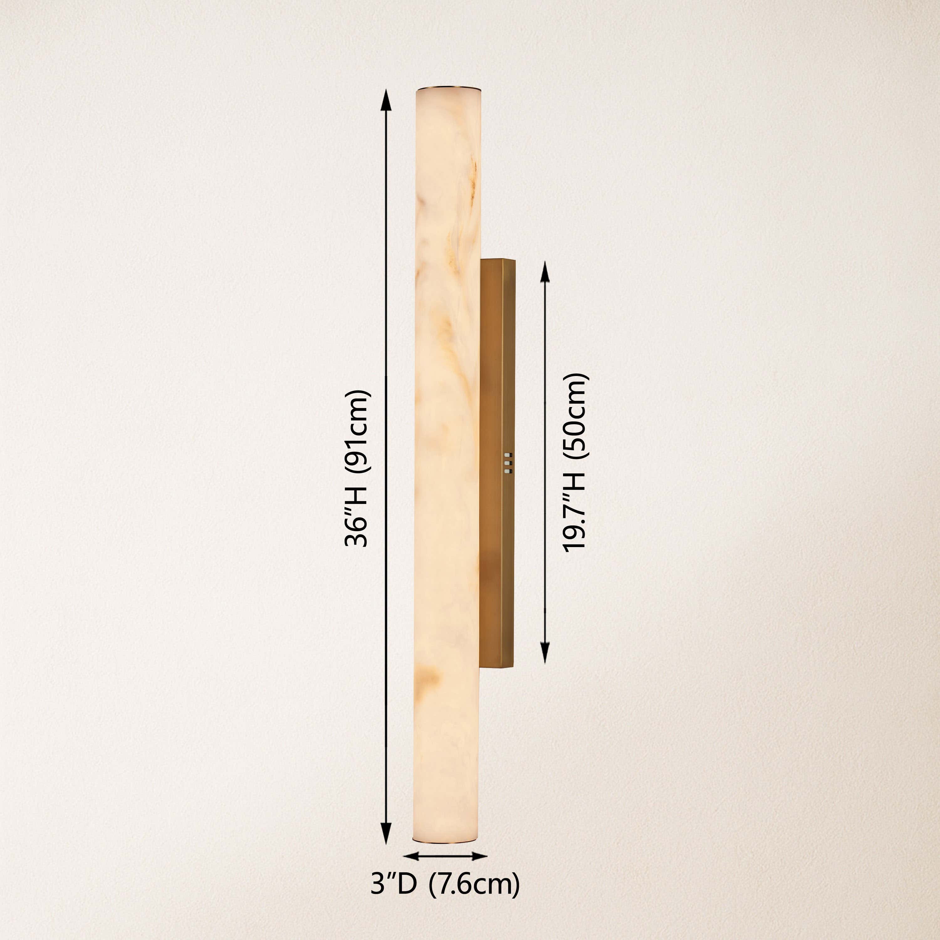 Sylvia Palladian Resin Wall Sconce 91cm H