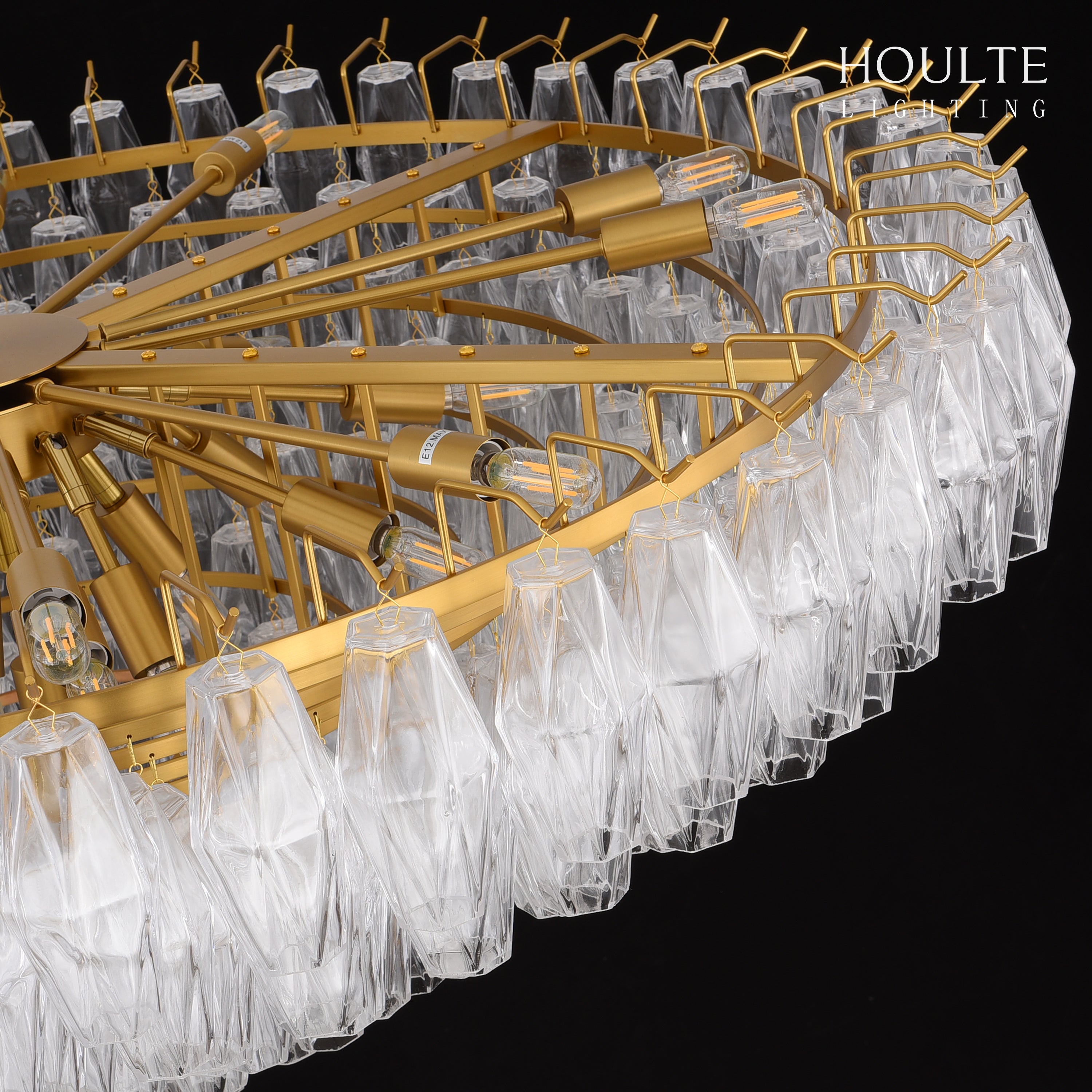 Celestial Drop Glass Crystal Glass Chandelier 122cm D