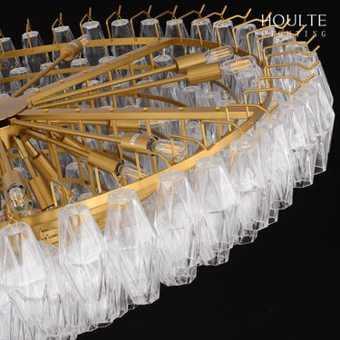 Celestial Drop Glass Crystal Glass Chandelier 122cm D