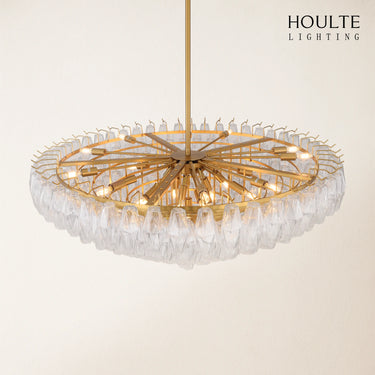 Celestial Drop Glass Crystal Glass Chandelier 122cm D
