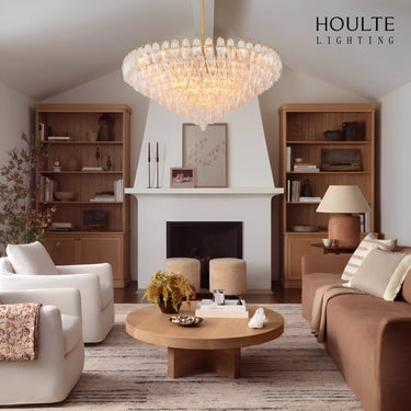Celestial Drop Glass Crystal Glass Chandelier 122cm D