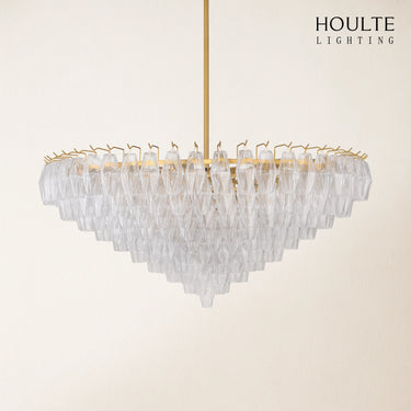 Celestial Drop Glass Crystal Glass Chandelier 122cm D
