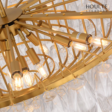 Celestial Drop Glass Crystal Glass Chandelier 122cm D