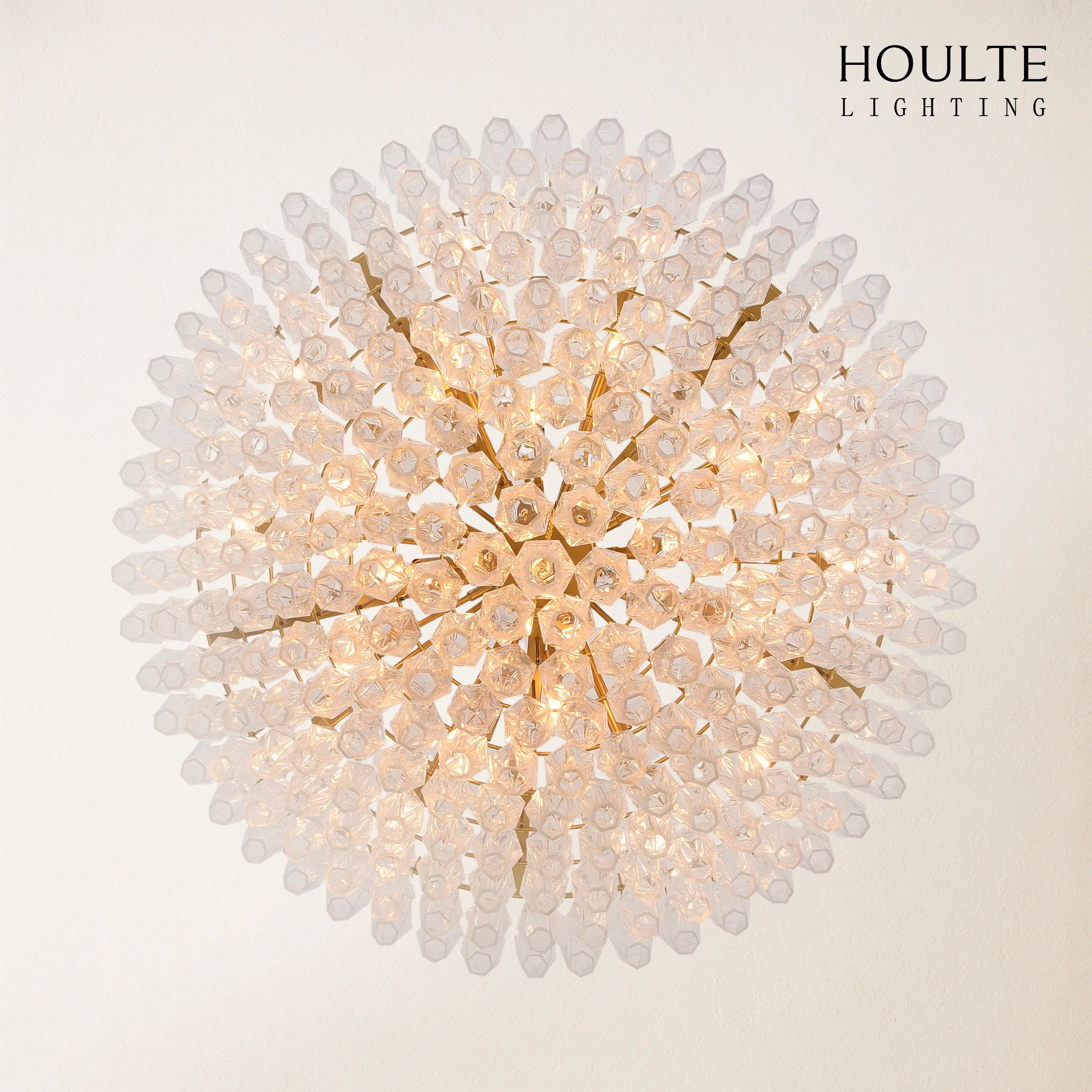 Celestial Drop Glass Crystal Glass Chandelier 122cm D