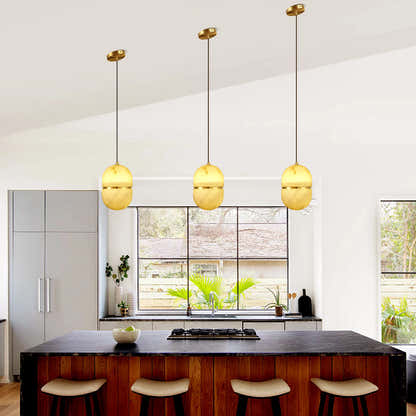 Hecate Alabaster Modern Pendant 14cm