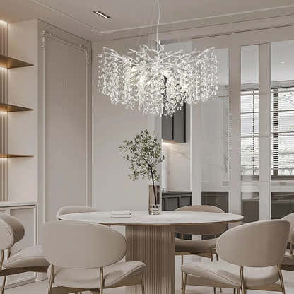 Lustre Branches Crystal Round Chandelier for All Rooms 76cm
