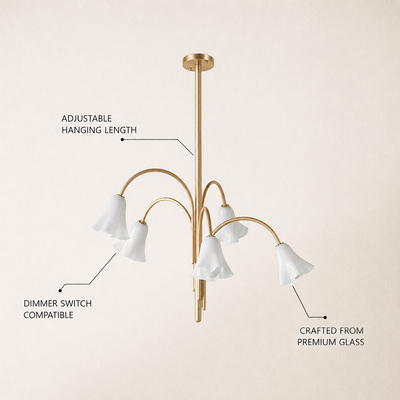 Florea Glass Art Chandelier