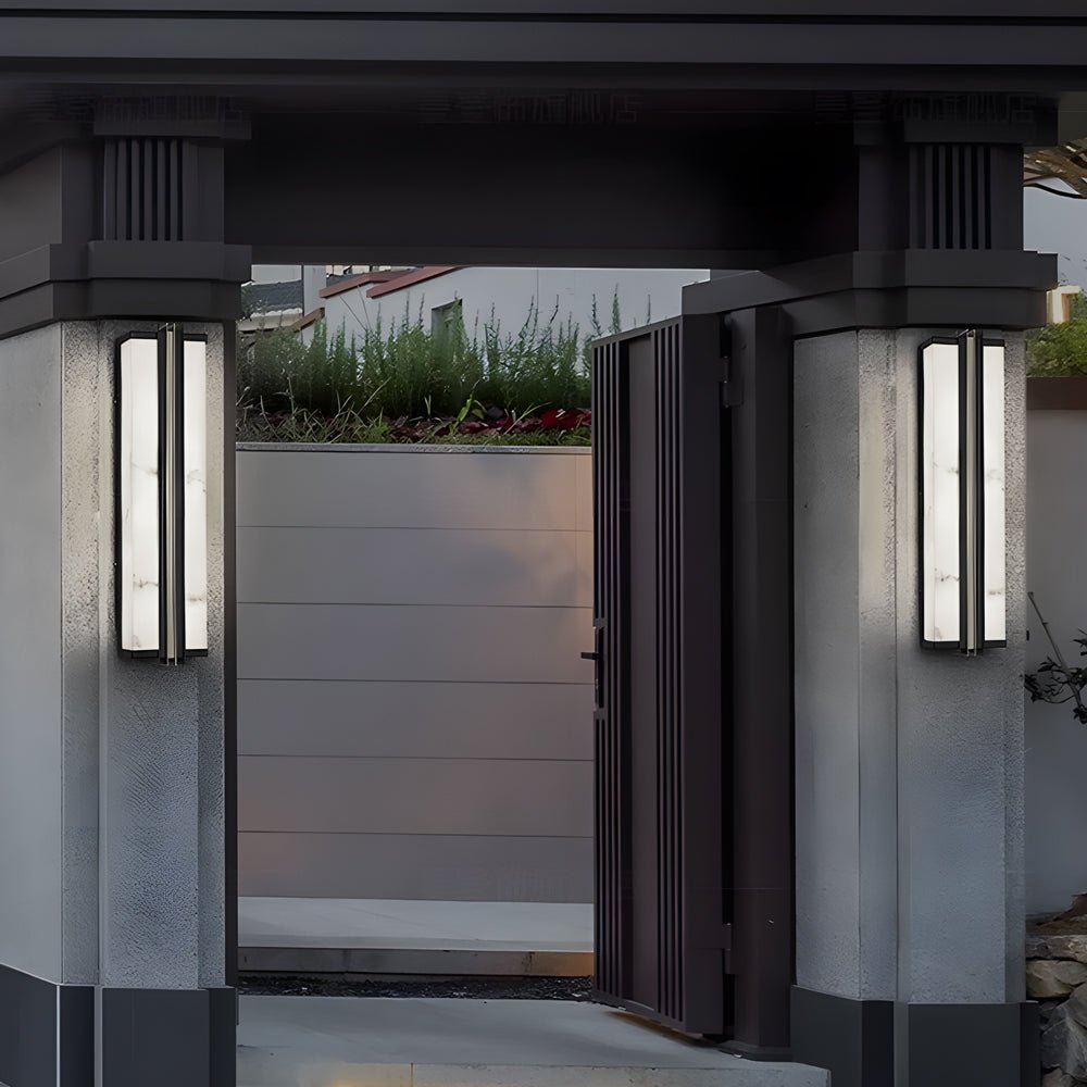 Voidray Resin Marble Shade Outdoor Wall Light