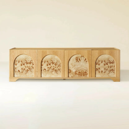 Aurora Oak Media Console 80"