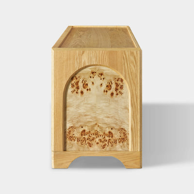 Aurora Oak Coffee Table and Media Console Set