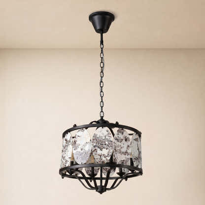 Pietra Quartzite Round Chandelier 25.5"D