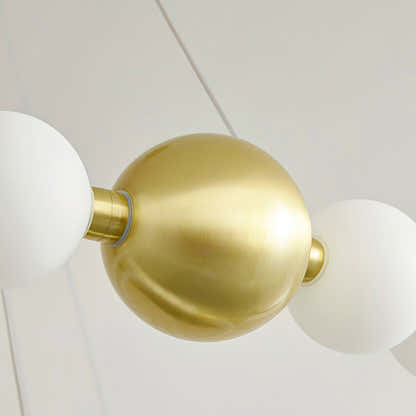 Velora Pearl Bead 2 Tiered Round Chandelier 82 cm D