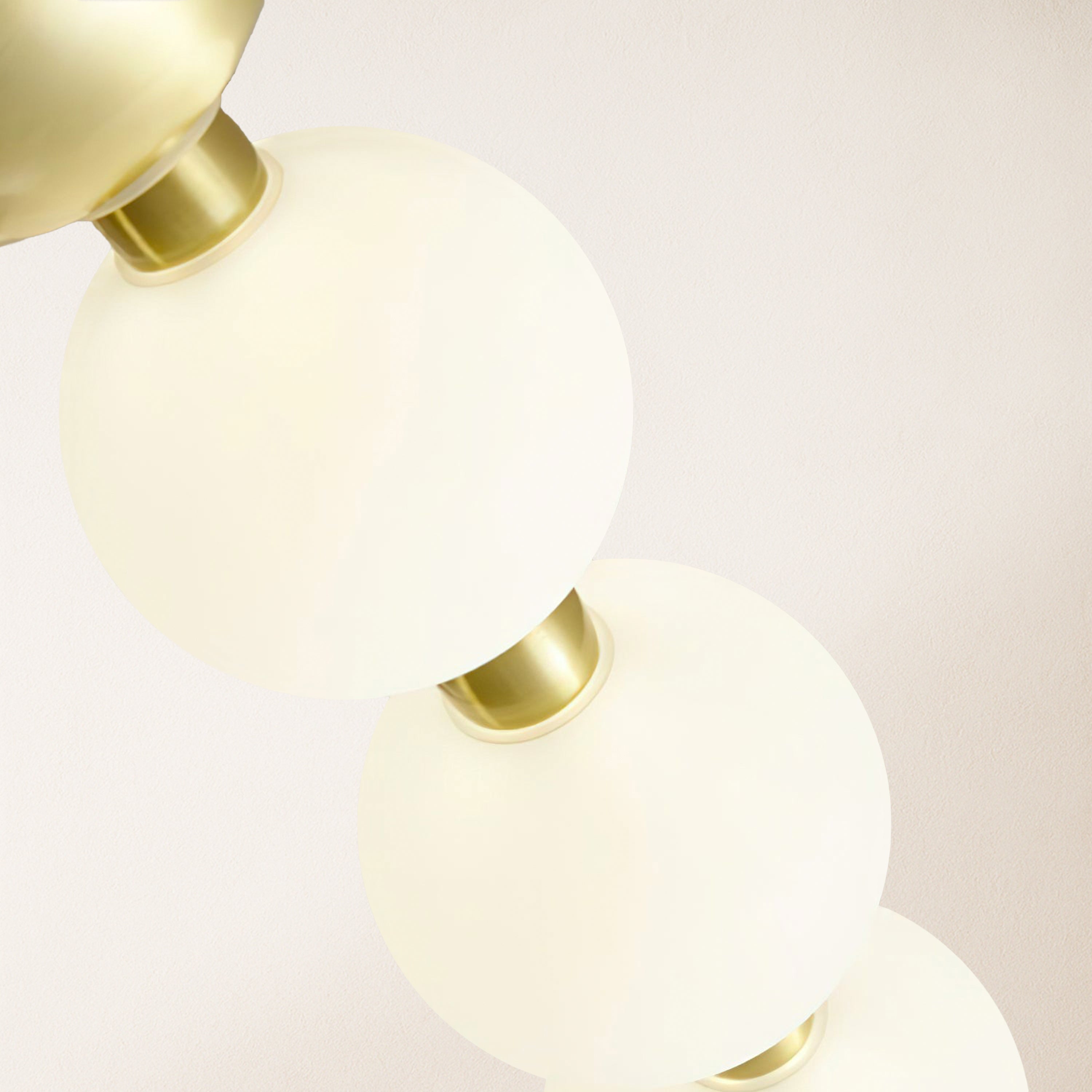 Velora Pearl Bead Round Chandelier 42cm D