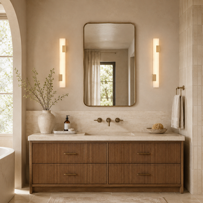 Caelia Alabaster Linear Wall Sconce