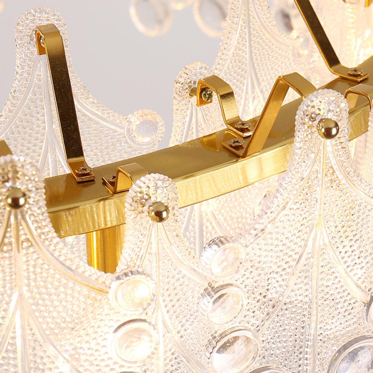 Veliora Layered Glass Chandelier