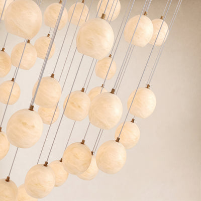 Quorvyn Resin Globe Round Chandelier