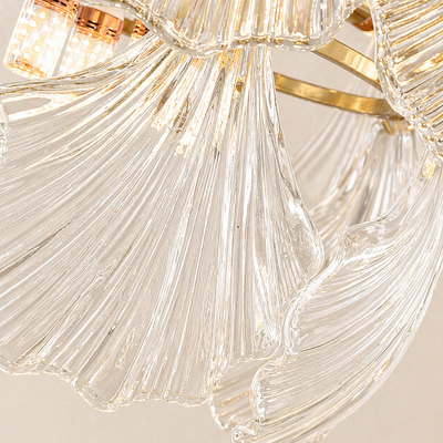 Marivelle Shell Glass Round Chandelier